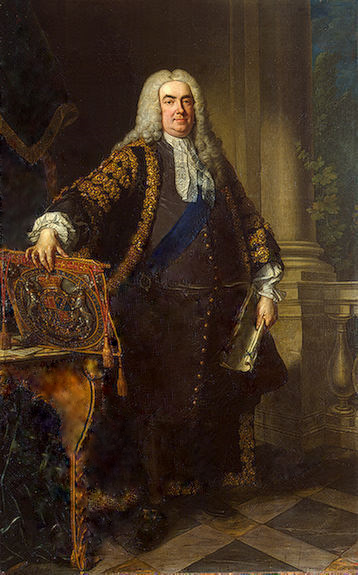 Robert Walpole 1740 by Jean Baptiste van Loo workshop 1684-1745 Houghton Hall Norfolk UK 